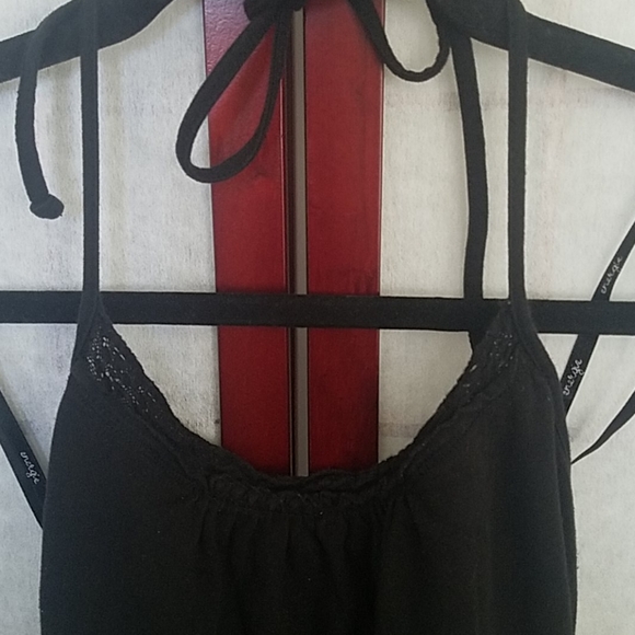 🔴Energie Black halter tank top. Juniors size M - Picture 3 of 3